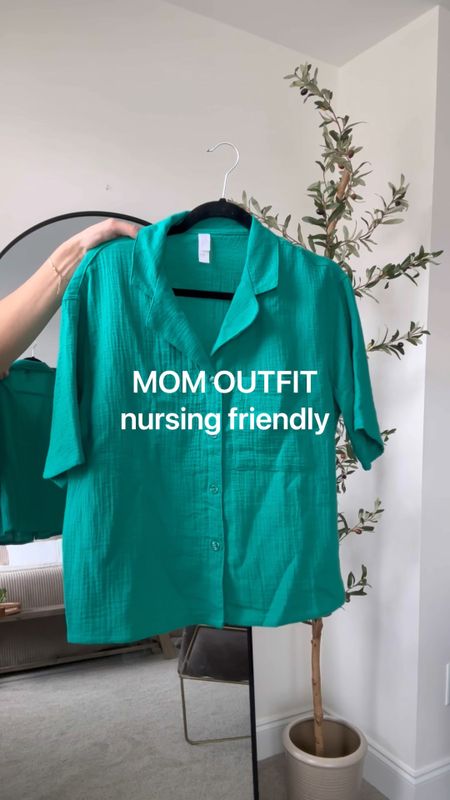 Nursing friendly mom outfit - wearing a size small in this set. Easy outfit ideas for moms, affordable sets 

#LTKbump #LTKstyletip #LTKSeasonal