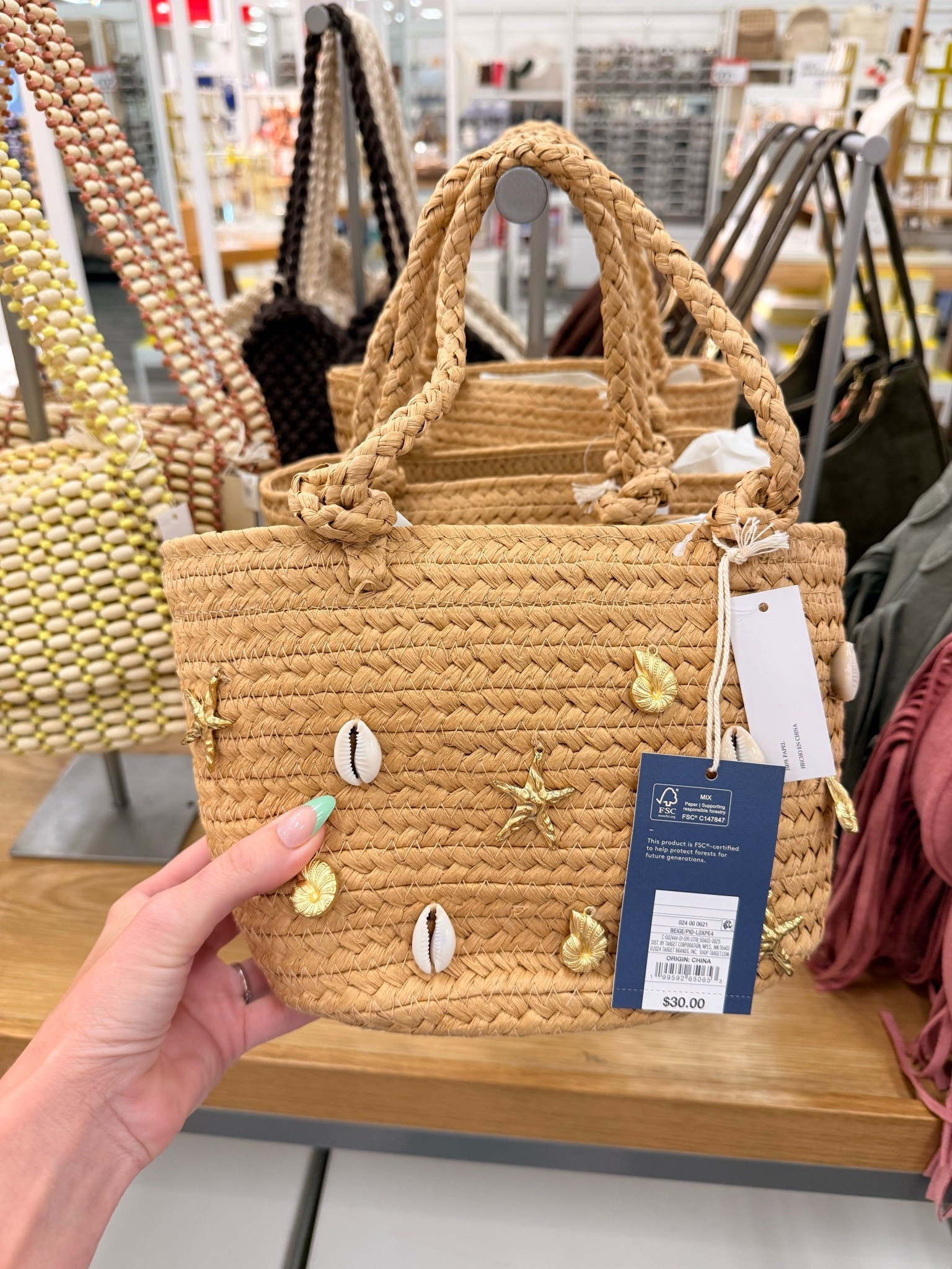 The Straw Embellished Mini Tote from Universal Thread at @Target is so stinking cute with those seashell and starfish charms — and it's only $1 left at my local store so you KNOW I grabbed it 😅 Perfect for a beach day, farmers market, brunch, or honestly just making your whole outfit look more put together with zero effort 👏 

straw tote bag, Target bag, Universal Thread bag, shell bag, summer tote, beach bag, mini tote, affordable summer accessories, Target summer finds, Target fashion

#TargetFinds #TargetStyle #UniversalThread #StrawBag #SummerBag #MiniBag #BeachBag #ToteBag #SummerAccessories #SummerFashion #AfffordableStyle #BagOfTheDay #LTKBag #LTKSummer #LTKunder30 #LTKstyletip #ShellBag #SummerVibes #TargetFashion #CuteBags