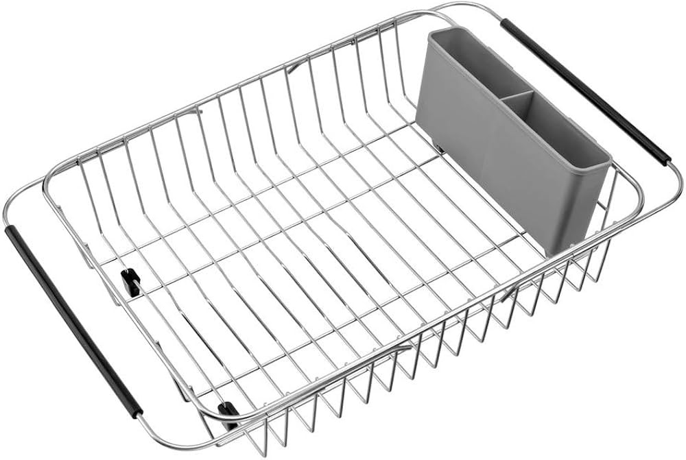 SANNO Over The Sink Expandable Dish Drying Rack, Dish Drainer,Dish Rack Dish Drainer Rack Plate H... | Amazon (US)