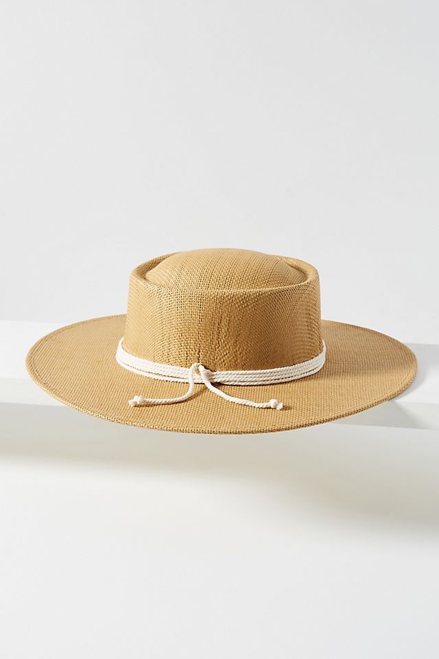 Rowan Trimmed Boater | Anthropologie (US)