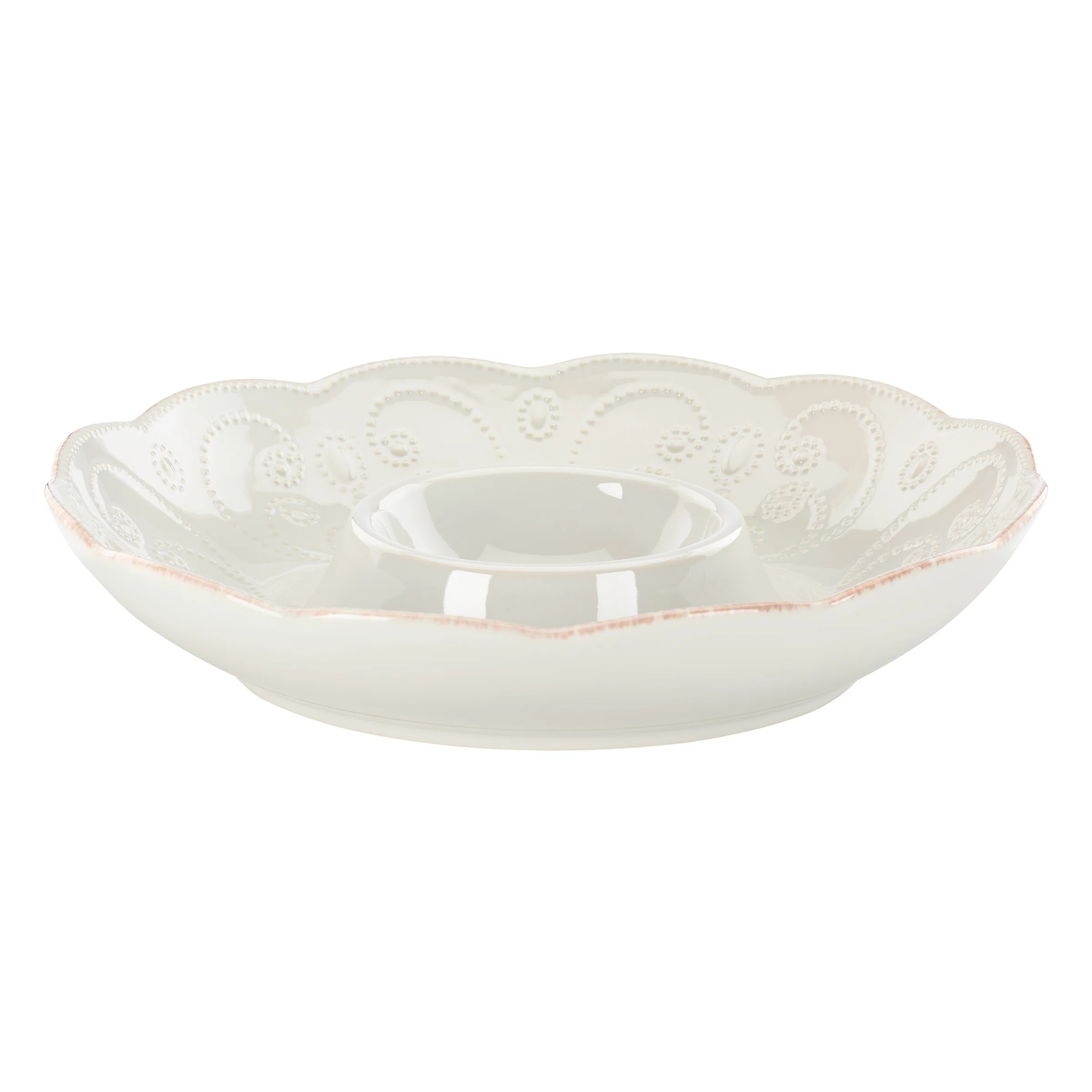 Lenox French Perle White Chip & Dip Tray & Reviews | Wayfair | Wayfair North America