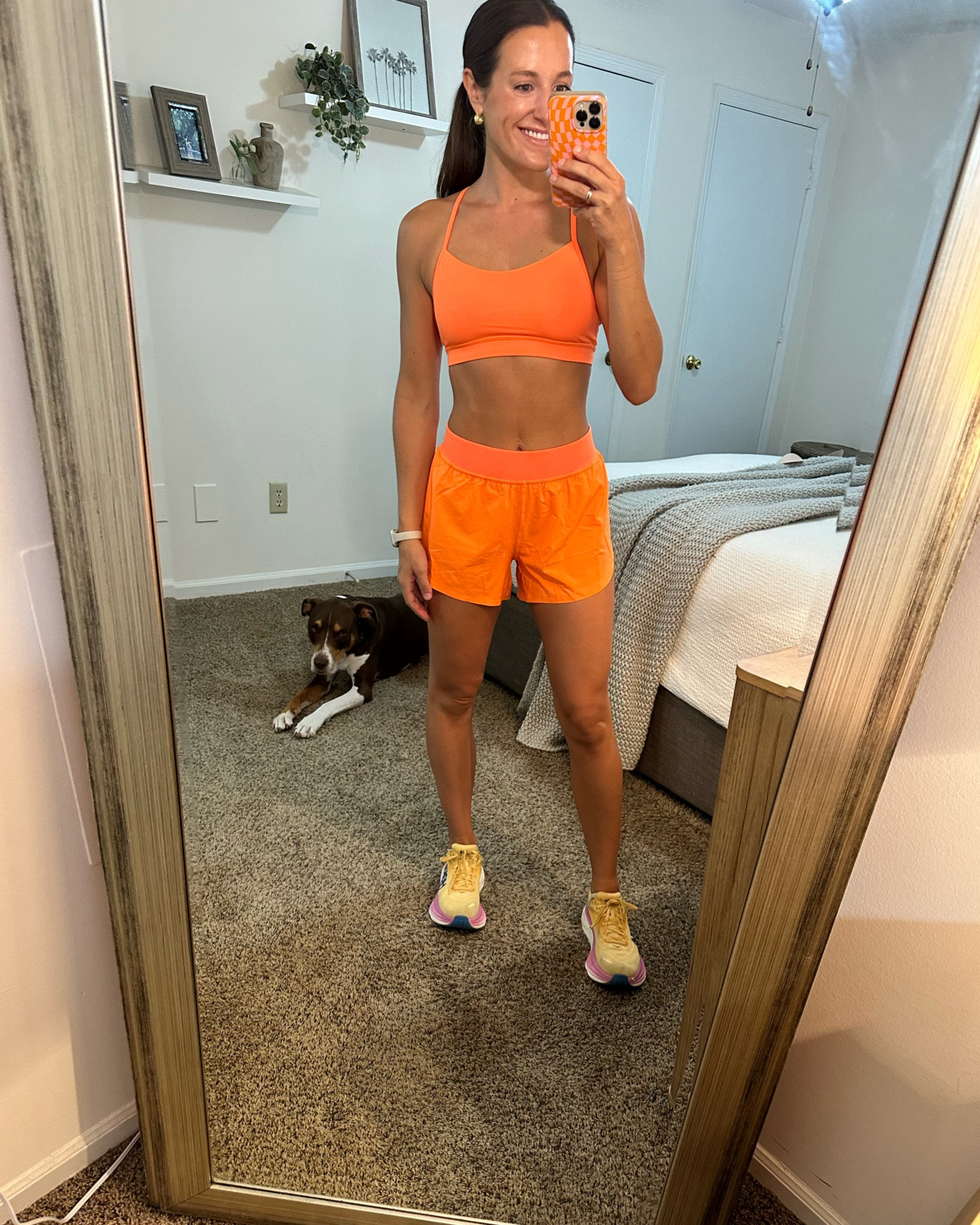 Love a bright set for running! Size small in both pieces 🧡

#LTKFitness #LTKActive