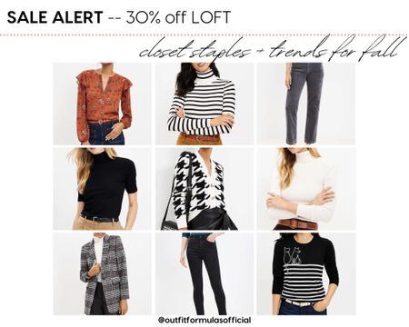 🚨Sale Alert - 30% off new arrivals at Loft… we’ve curated a mix of our fave classic closet staples and mixed in some fun fall trends too. #outfitformulas #closetstaples 

#LTKsalealert #LTKfindsunder100
