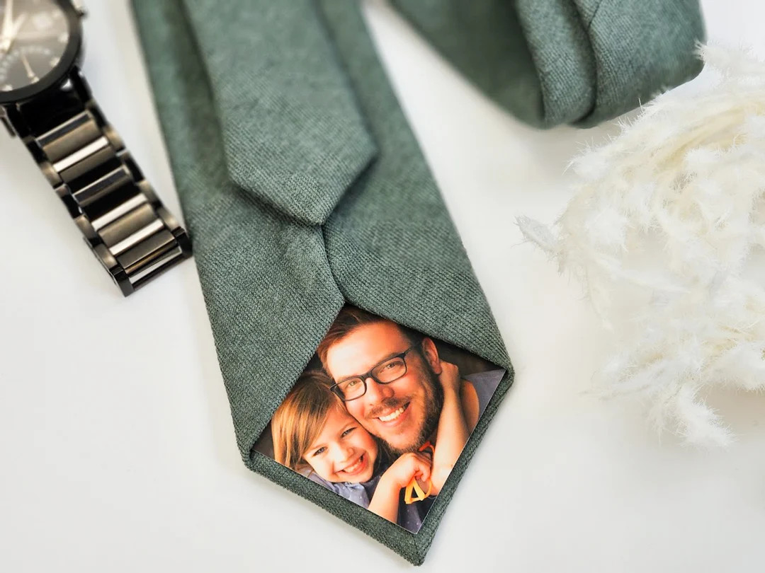 Personalized Photo Tie, Photo Tie Patch, Anniversary Gift, Personalized Photo Tie Patch, Engageme... | Etsy (US)
