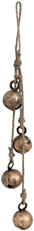 Amazon.com: Hanging Metal Jingle Bells with Jute Rope, Antique Brass Finish : Home & Kitchen | Amazon (US)