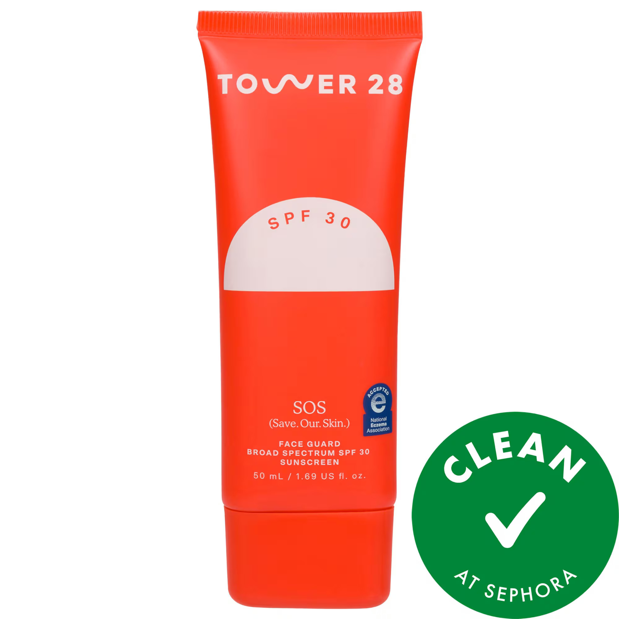 Tower 28 Beauty SOS FaceGuard SPF 30 Mineral Sunscreen 1.7 oz/50 mL | Sephora (US)
