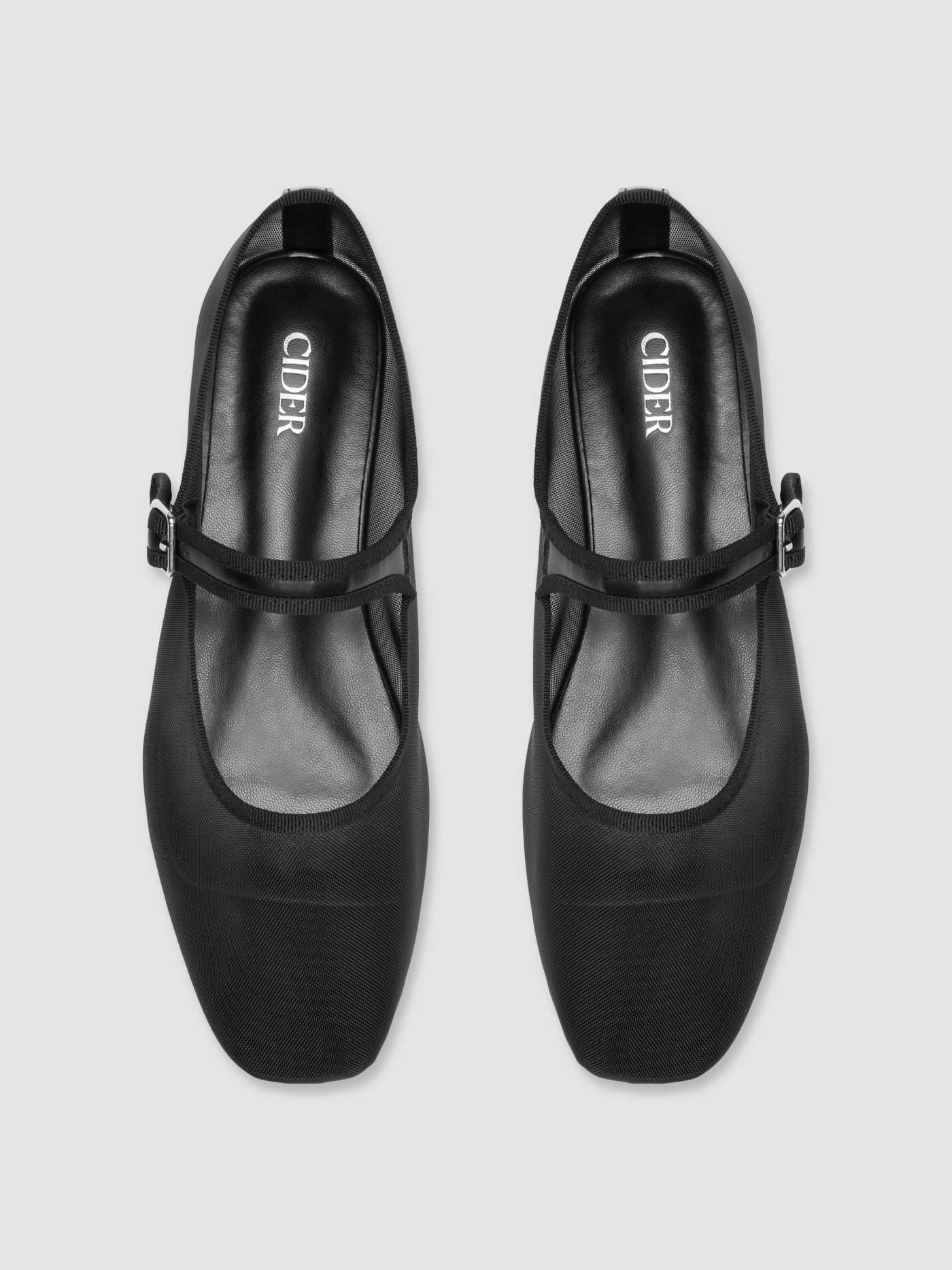 Balletcore Mesh Mary Jane Flats | Cider