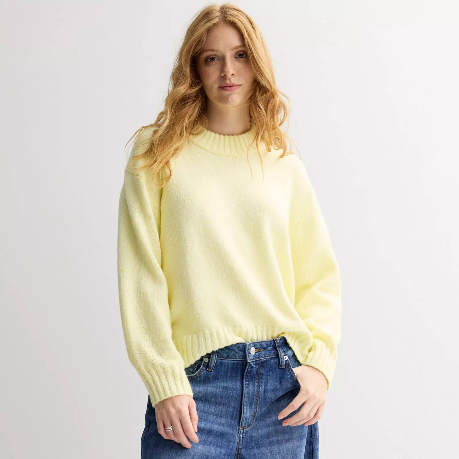 Women's Sonoma Goods For Life® Cozy Crew Neck Pullover Sweater | Kohl's