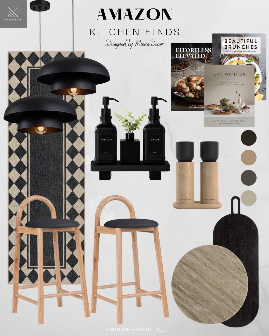 Clean, modern, and effortlessly elevated 🤍

These Amazon kitchen finds are giving that designer look without overcomplicating your space, think warm wood tones, matte black accents, and pieces that feel intentional, not cluttered. From the sculptural pendant lighting to the minimal countertop styling, this is how you create a kitchen that feels curated and lived-in at the same time.

It’s all about balance: soft neutrals, organic textures, and a little contrast to keep things interesting.

Shop everything linked, your kitchen upgrade starts here 🖤✨

#LTKHome