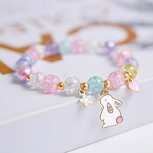 Easter Gifts for Girls, Easter Bunny Bracelets Basket Stuffers for Girls Teens | Amazon (US)