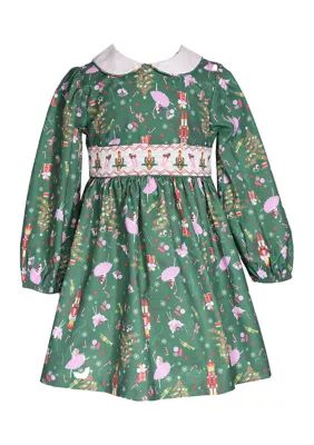 Bonnie Jean Girls 4-6x Smocked Nutcracker Dress | Belk