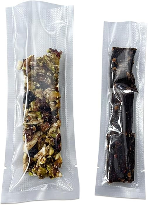 100 Pack Clear Vacuum Bags 1.57x5.9 inch (Inside Size 1.18x5.5 inch) for Food Saver Flat Open Top... | Amazon (US)
