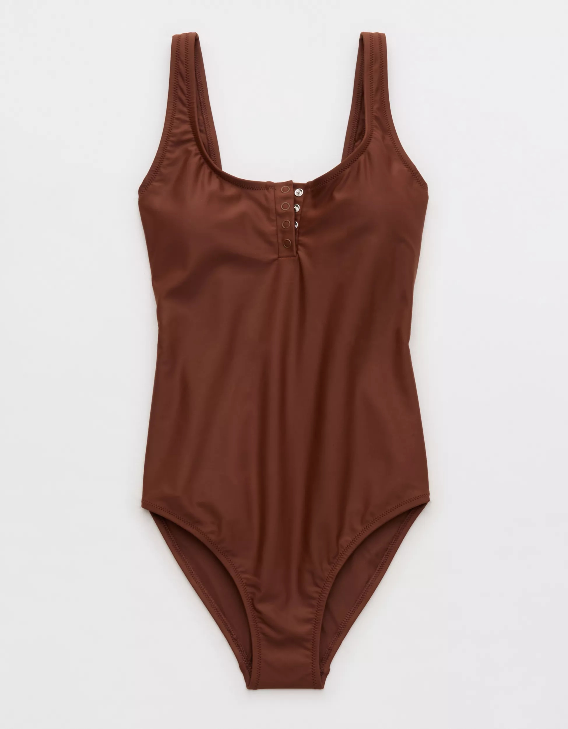 Aerie Henley Full Coverage One Piece Swimsuit | Aerie