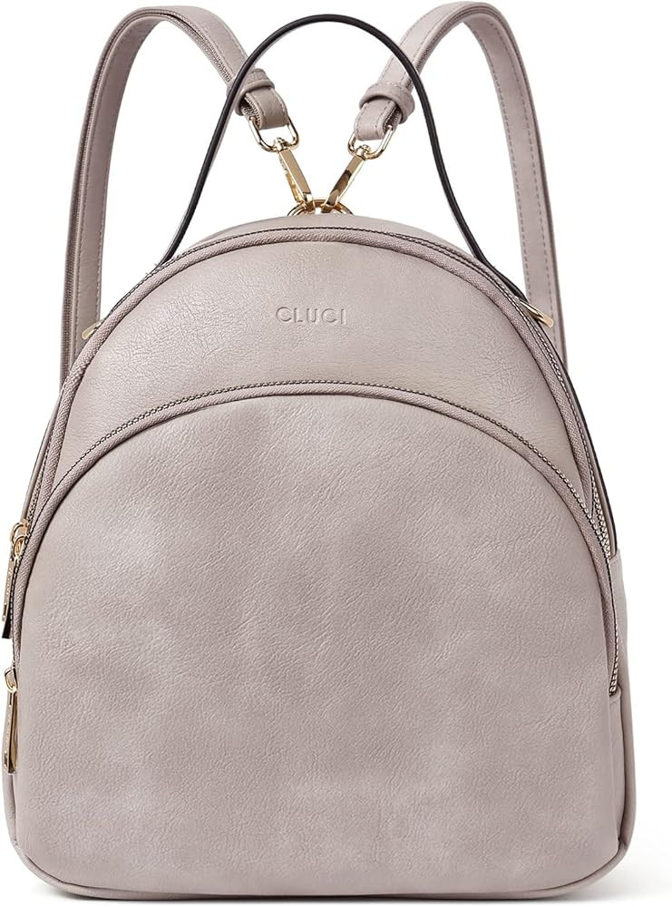 CLUCI Small Backpack for Women Leather Backpack Travel Backpack Purse Lady Fashion Mini Bookbag C... | Amazon (US)