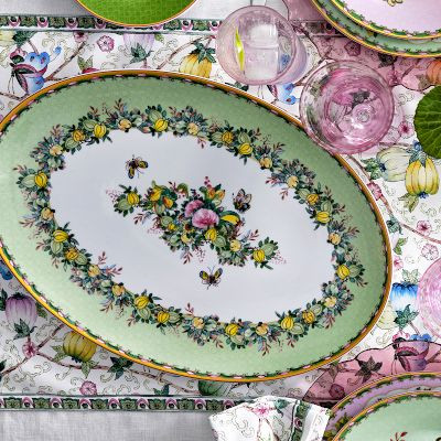 Famille Rose Oval Platter | Williams-Sonoma