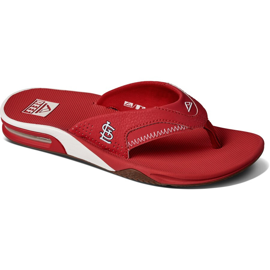 Men's St. Louis Cardinals REEF Fanning Bottle Opener Sandals | MLB Shop