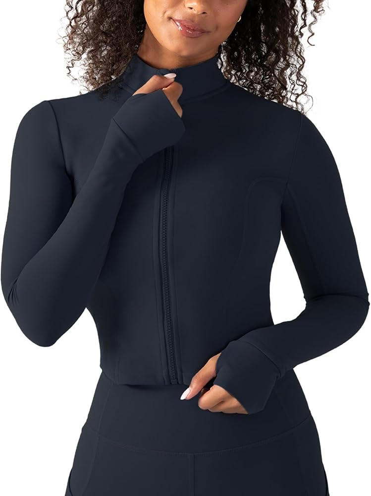 YITTY Active Women's Ultraluxe Full Zip Jacket, Athleisure, 4-Way-Stretch, Thumbholes | Amazon (US)