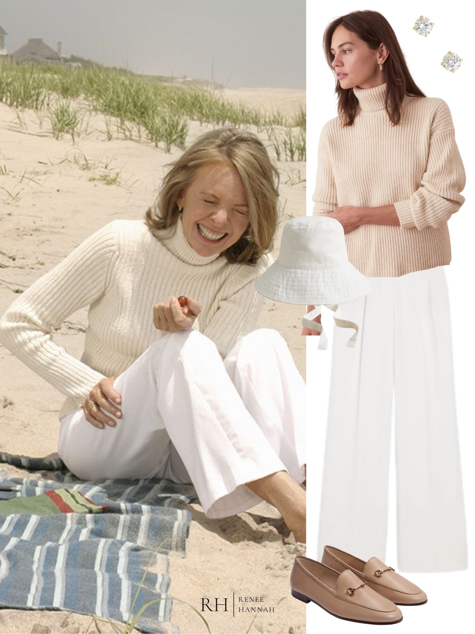 Inspired by Erica Barry’s iconic look in Something’s Gotta Give—think cozy knits, crisp white pants, and timeless, easy elegance. Perfect for beach walks and breezy days.

#LTKSeasonal