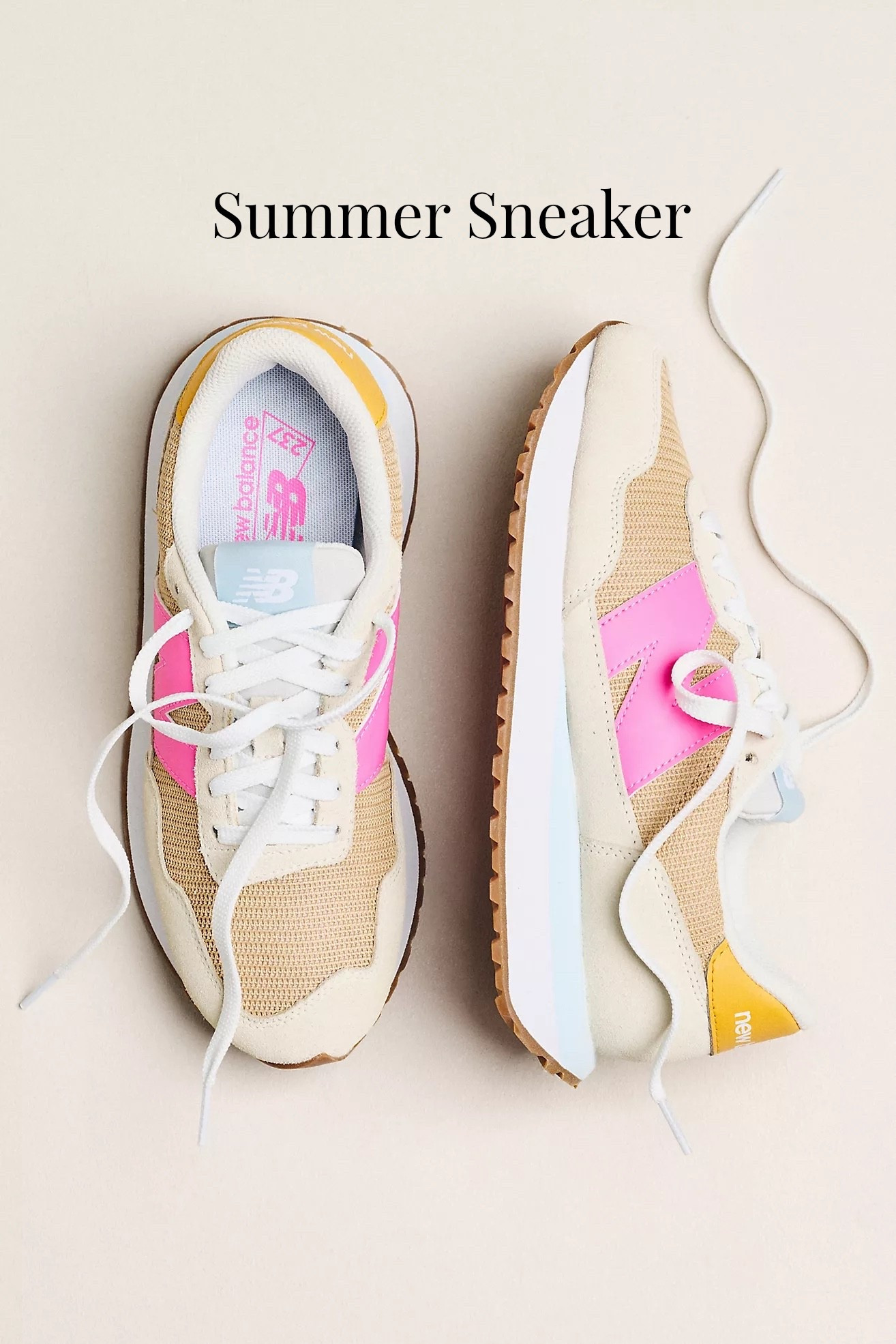 The color combo in these new balance sneakers is to die for for summertime⭐️⭐️ #newbalance #sneakers 

#LTKMothersDay #LTKgrwm #LTKootd