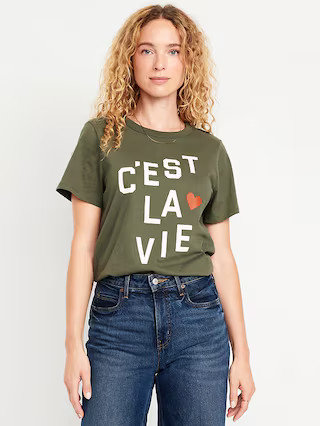 EveryWear Graphic Crew-Neck Tee for Women | Old Navy | Old Navy (US)