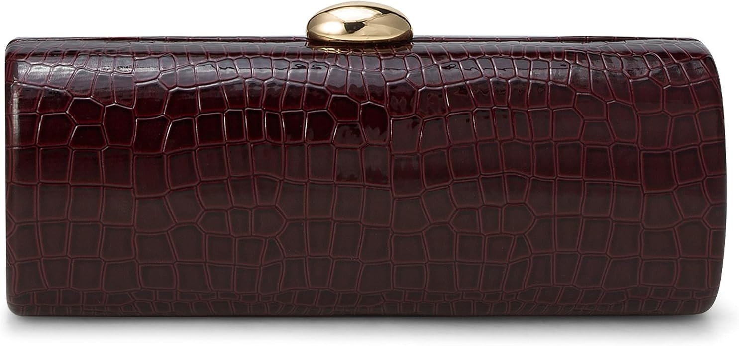 Vegan PU Leather Evening Clutch Purses Crocodile Pattern Handbags Formal Envelope Shoulder Bags f... | Amazon (US)