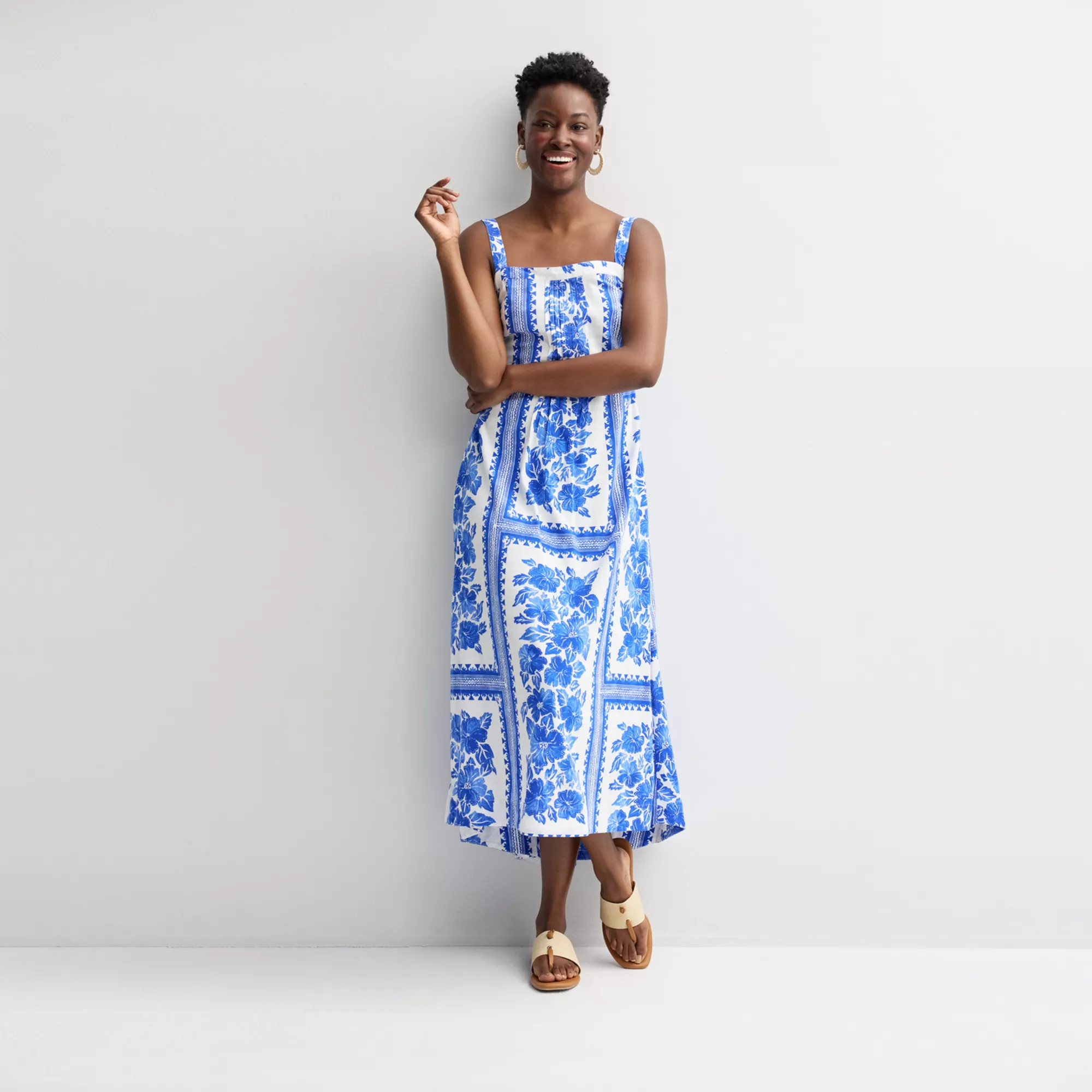 Women's Sonoma Goods For Life® Pintuck Tank Maxi Dress | Kohl's