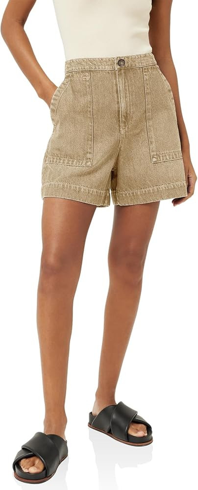 PLNOTME Womens Casual High Waisted Denim Shorts Wide Leg Summer Jean Shorts with Pockets | Amazon (US)