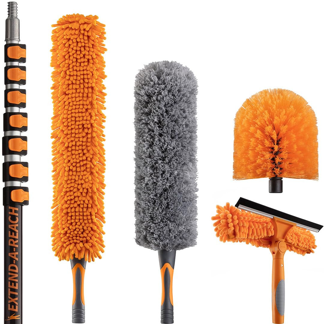 36 Foot High Reach Duster Kit with 5-30 ft Extension Pole // High Ceiling Dusting and Window Clea... | Amazon (US)