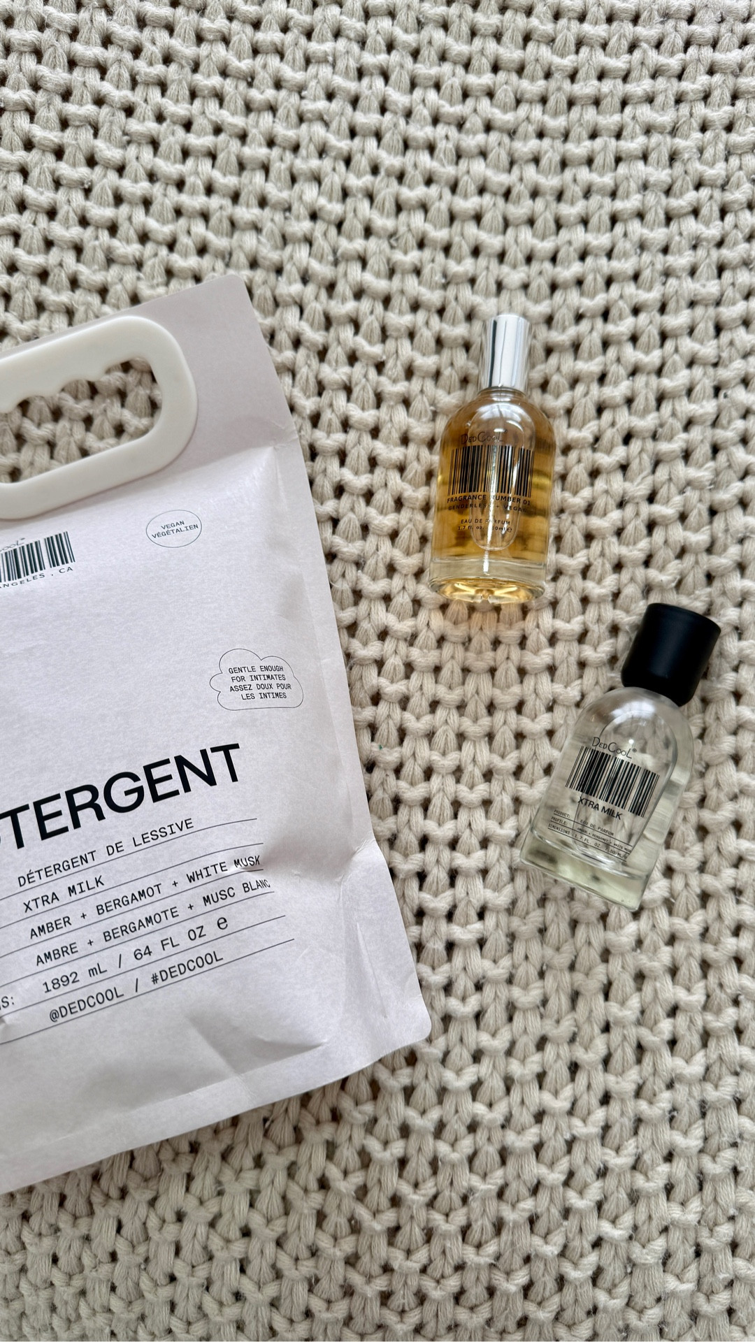 New PR from @DedCool 🤍✨

Extra Milk Laundry Detergent, Extra Milk Perfume & Taunt Perfume.

Use code DANDHARA15 for 15% off!

#dedcool #prgift #cleanbeauty #momlife #homeandlifestyle

#LTKHome #LTKGiftGuide #LTKBeauty