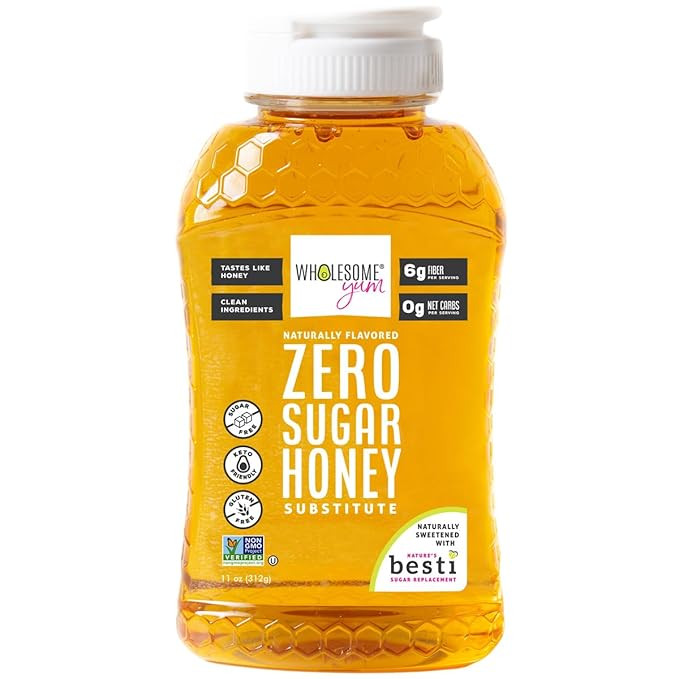 Wholesome Yum Zero Sugar Honey Substitute (Keto) - Natural Sugar Free Honey Alternative With Monk... | Amazon (US)