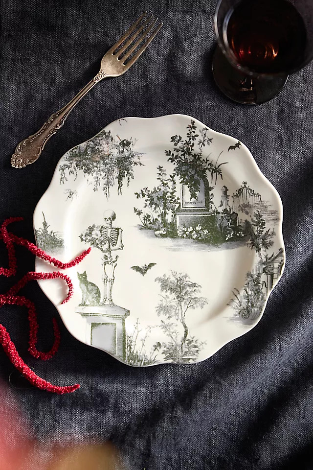 Halloween Toile Stoneware Side Plate at Terrain | Terrain