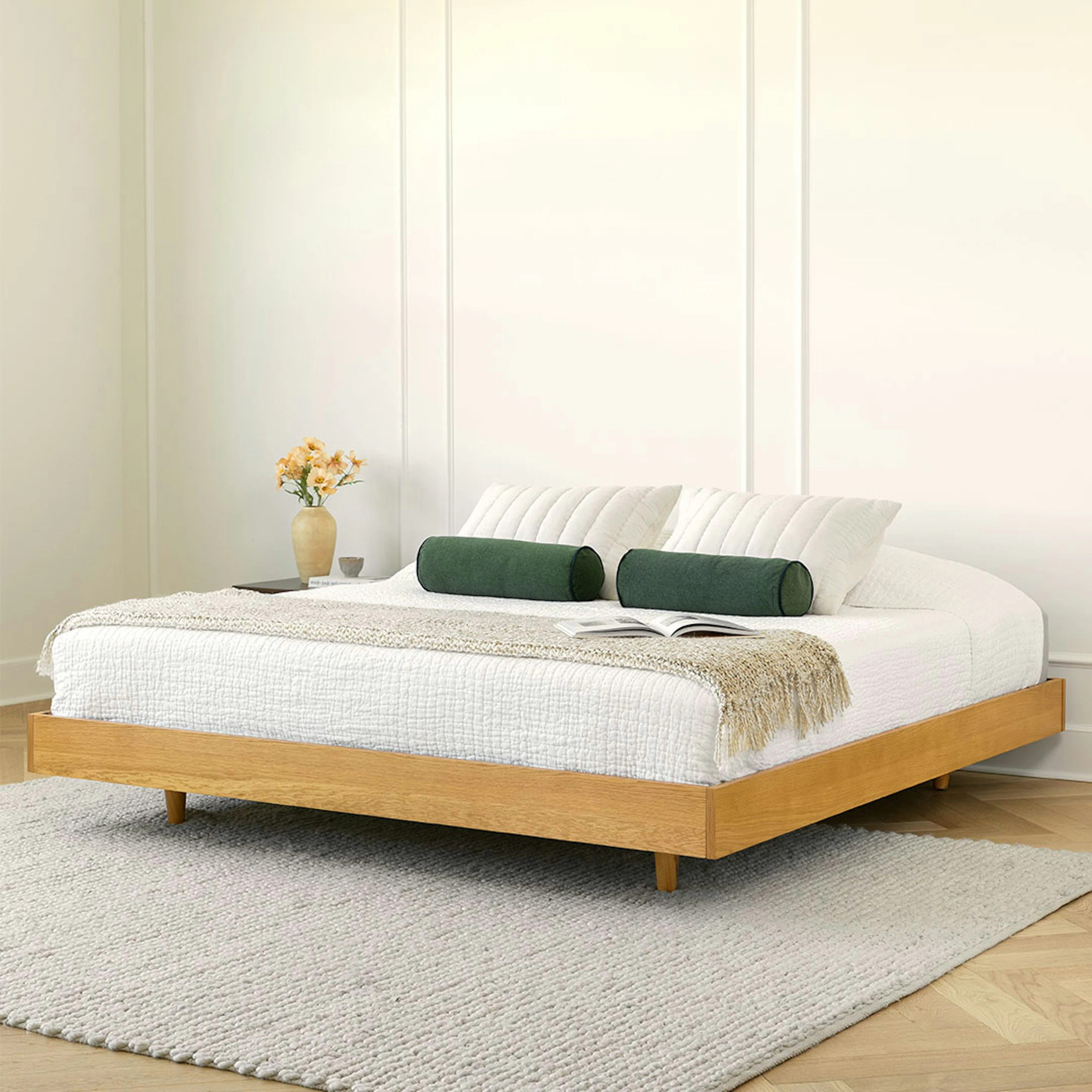 Basi King Bed Frame - Oak | Article