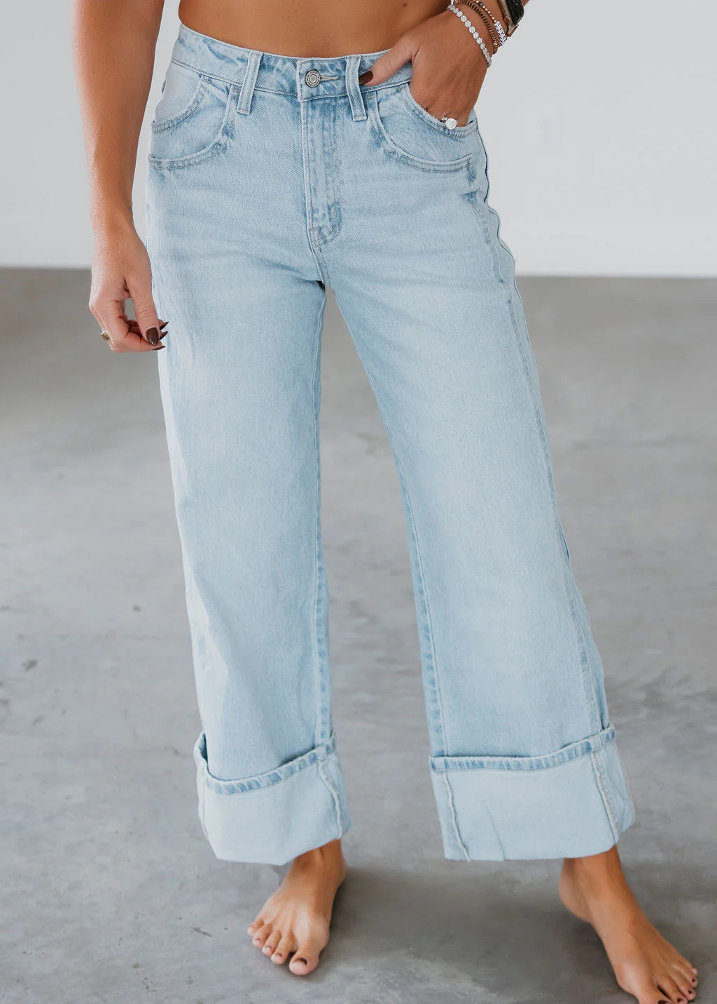 Stormie Vervet Cuffed Jeans | Lauriebelles