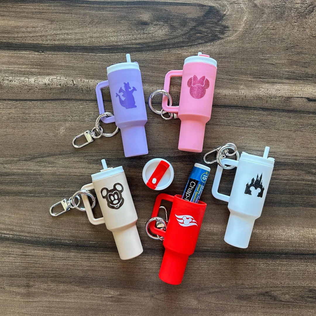 Tumbler Chapstick Holder Keychain, Disney Gift, DCL Cruise, Fish Extender Gift, Pixie Dust - Etsy | Etsy (US)