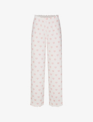 Pointelle Straight-Leg Cotton-Jersey Pyjama Bottoms | Selfridges
