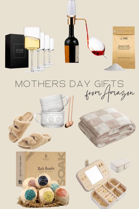 Mother’s Day Gift Ideas! Everything is from Amazon. They are the perfect gifts for the homebody, wine loving, low-tox mama like me! ☺️🫶🏼

#LTKunder50 #LTKsalealert #LTKGiftGuide
