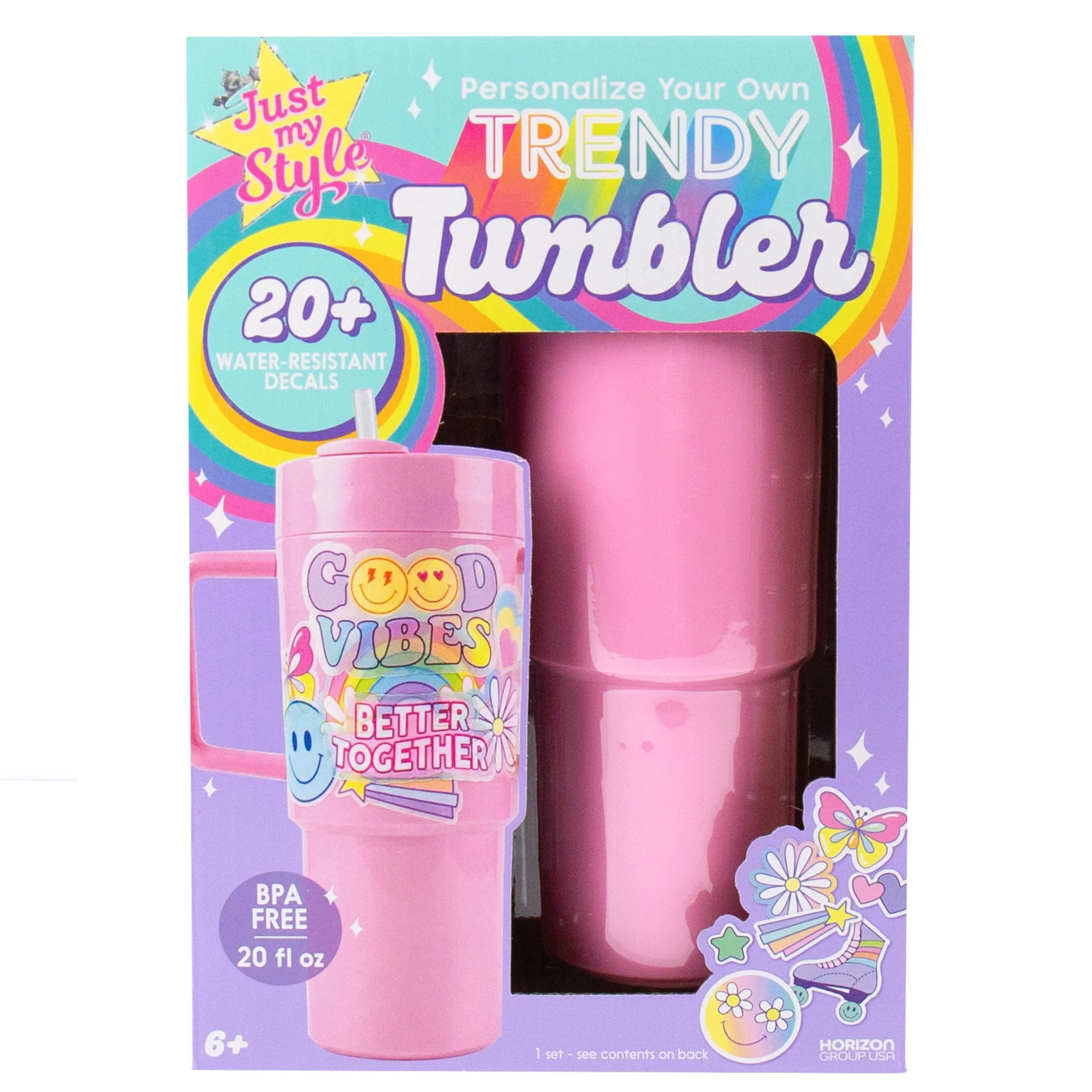 Just My Style Personalize Your Own Trendy Pink Tumbler - Walmart.com | Walmart (US)