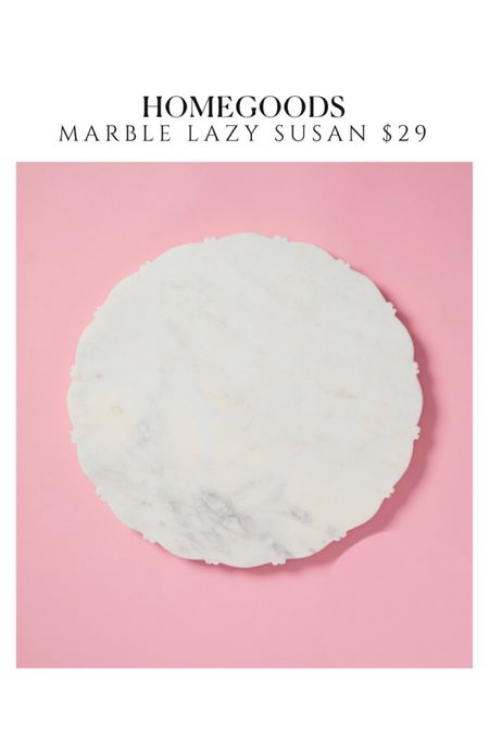 Marble lazy Susan, scalloped marble serving tray kitchen accessories 

#LTKunder50 #LTKsalealert #LTKhome
