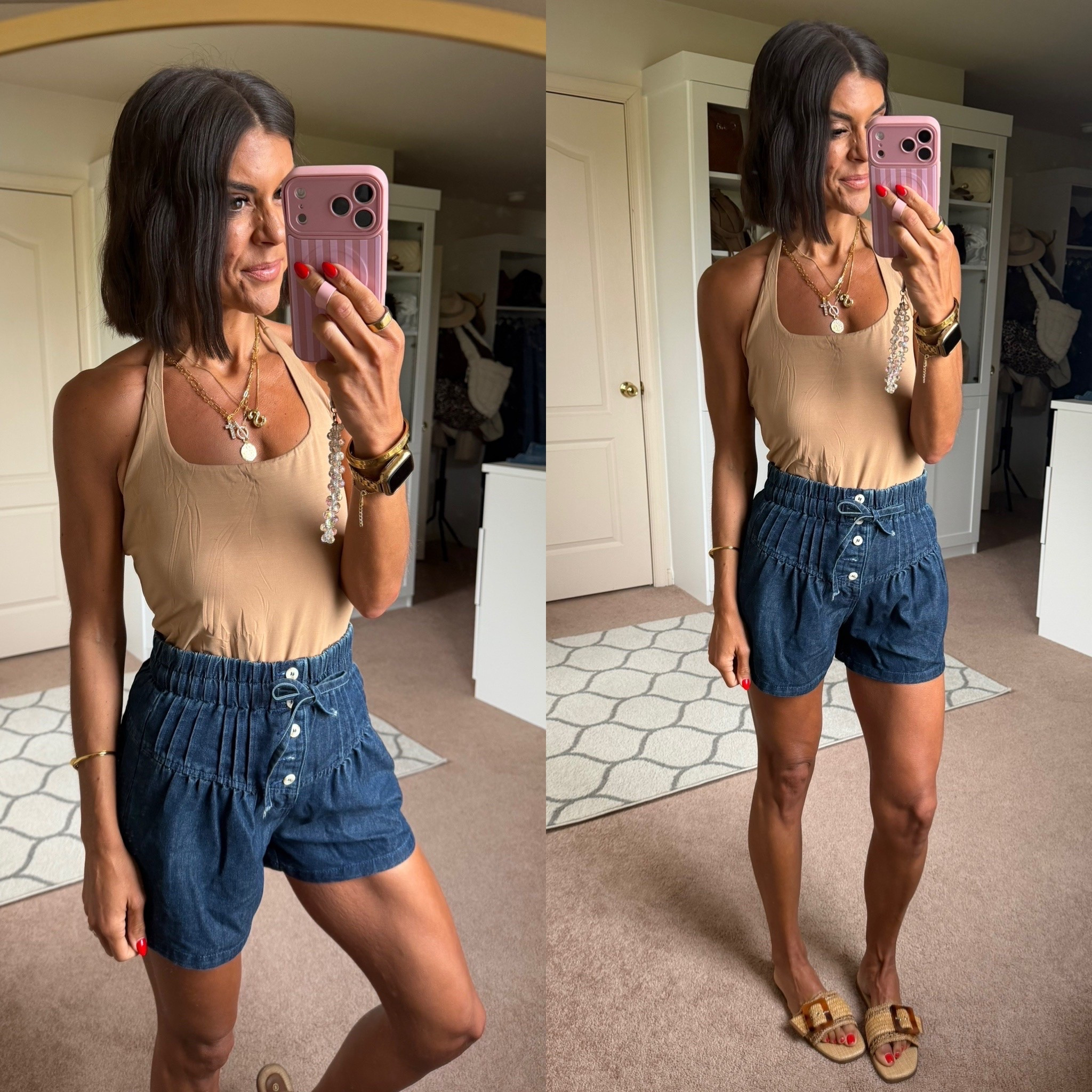 Size small in tank size 2 in shorts

#LTKdayinmylife #LTKgrwm #LTKmomlife