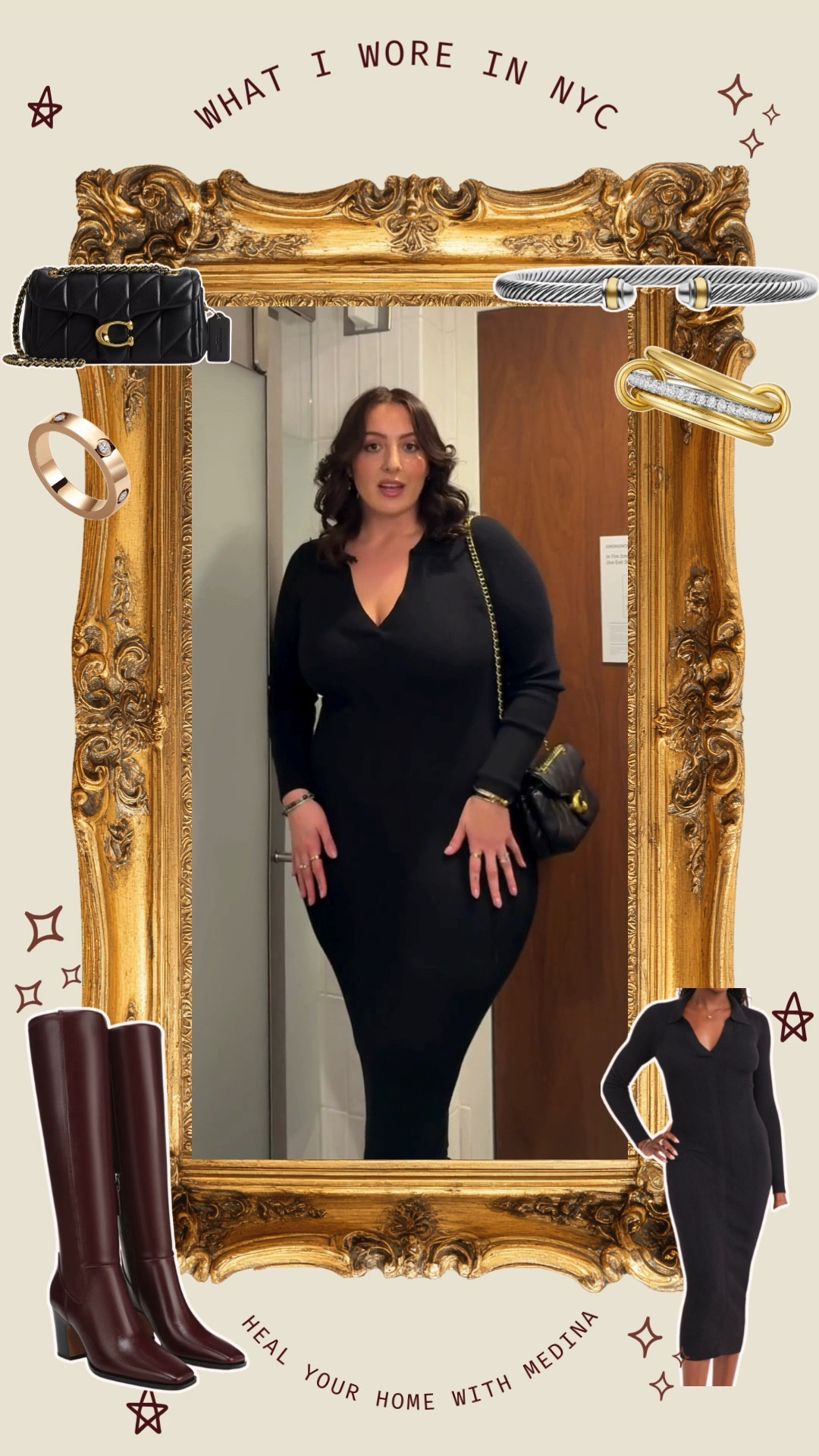 What I wore in NYC! This dress from Francesca’s is so cute, flattering, and versatile. I paired it with some knee high boots, Coach purse and jewelry! Perfect for a night out

#LTKootd