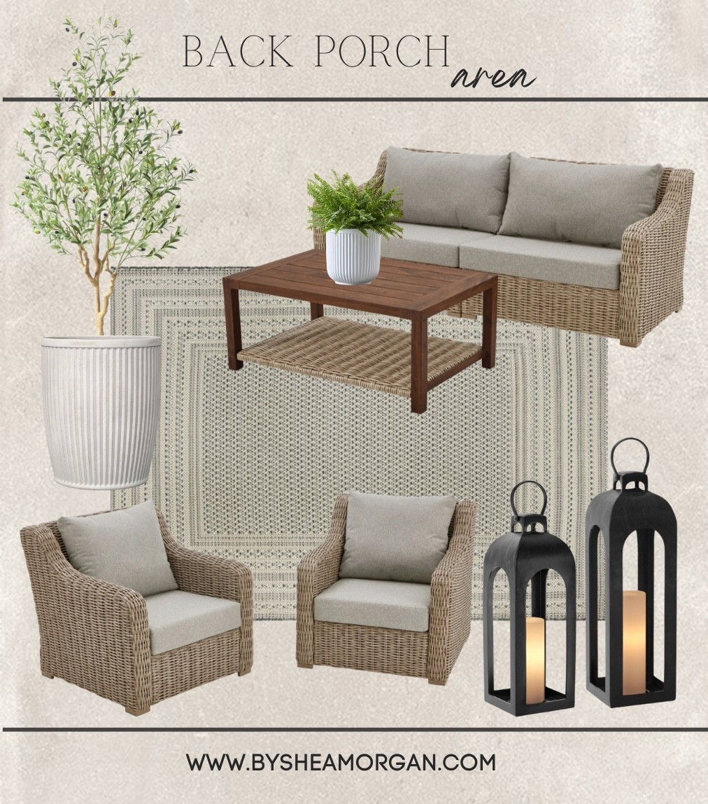 Back porch furniture! Walmart outdoor furniture 