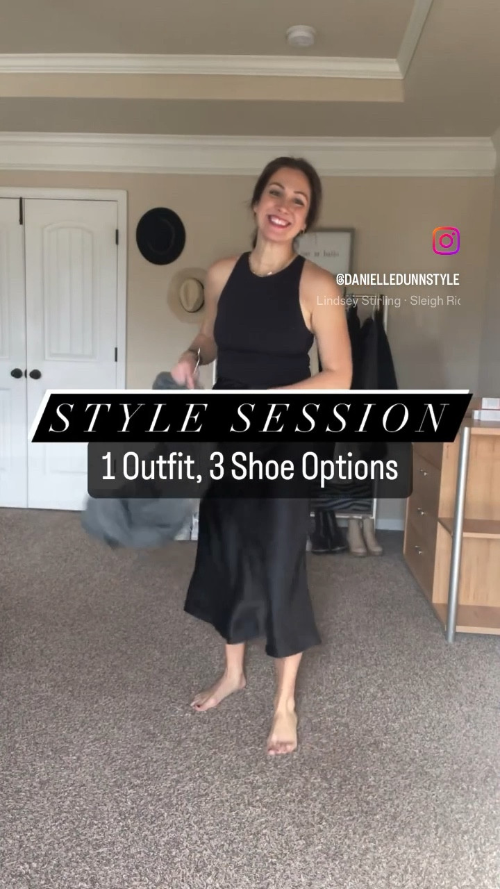 Proof shoes can totally change an outfit ✨

Option 1: Heels
I would wear this option for going out- like a holiday party or date night!
Option 2: Flats
I would wear this option for church, meetings, or work (if I worked in an office😜)
Option 3: Nikes
I would wear this option for all other aspects of life. I always love a skirt with tennis shoes - it’s still comfortable and practical for motherhood but also I just feel pretty in a skirt. Winning combo IMO 🤩

🖤Which option would you wear next?!

Comment LINKS and I’ll send all the outfit details directly to you! Also, linked in my @shop.ltk in bio & up in stories. 

Follow me @danielledunnstyle for more easy and affordable mom friendly outfit ideas ♥️

#LTKVideo #LTKfindsunder50 #LTKshoecrush