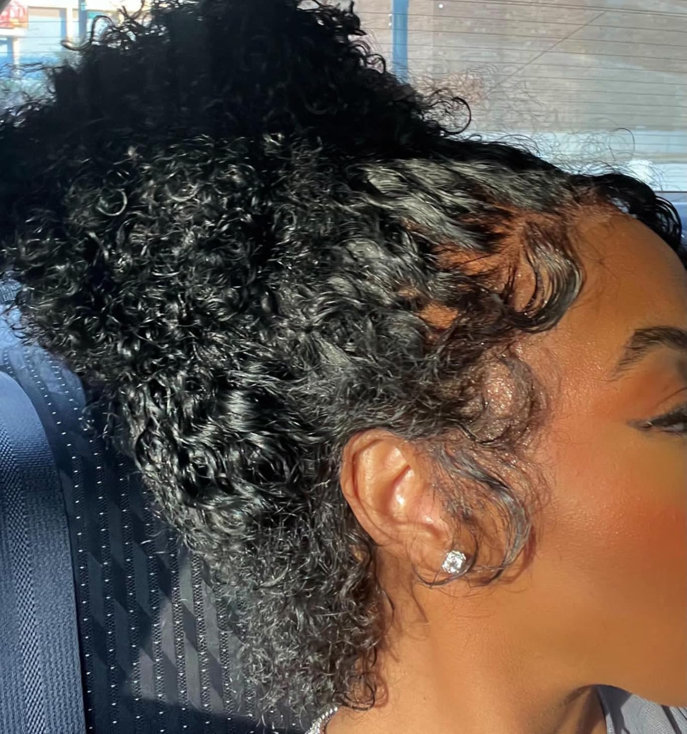 Deep Curly 360 Lace Front Wigs Human Hair With 4C Kinky Curly Edges 180% Density Glueless Pre Plu... | Amazon (US)