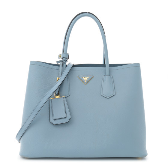 Saffiano Cuir Large Double Bag Astrale | FASHIONPHILE (US)