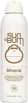 Sun Bum Mineral SPF 30 Sunscreen Spray | Vegan and Reef Friendly (Octinoxate & Oxybenzone Free) B... | Amazon (US)