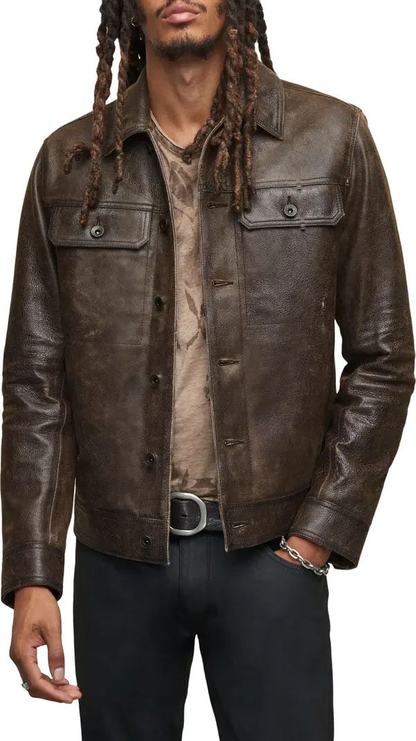 Saul Leather Trucker Jacket | Nordstrom