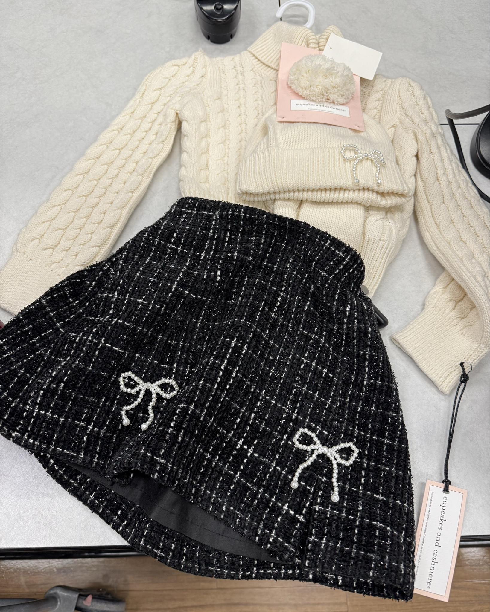 Just bought this cute winter holiday outfit for my 3 year old. It’s a size 4T but I always size up for sweaters and skirts! I love the beaded white pearled bows. 

#LTKholiday #LTKkids #LTKcanada