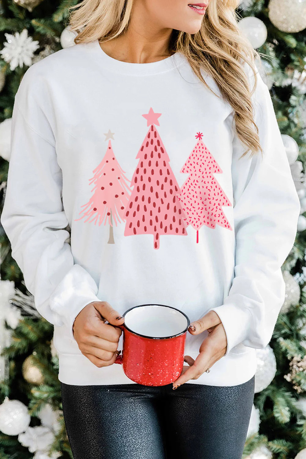 Christmas Tree Pullover Sweatshirt | Threaded Pear