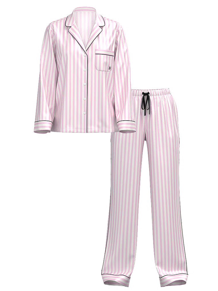 Buy Glazed Satin Long Pajama Set, Print - Order Pajamas Sets online - Victoria's Secret US | Victoria's Secret (US / CA )