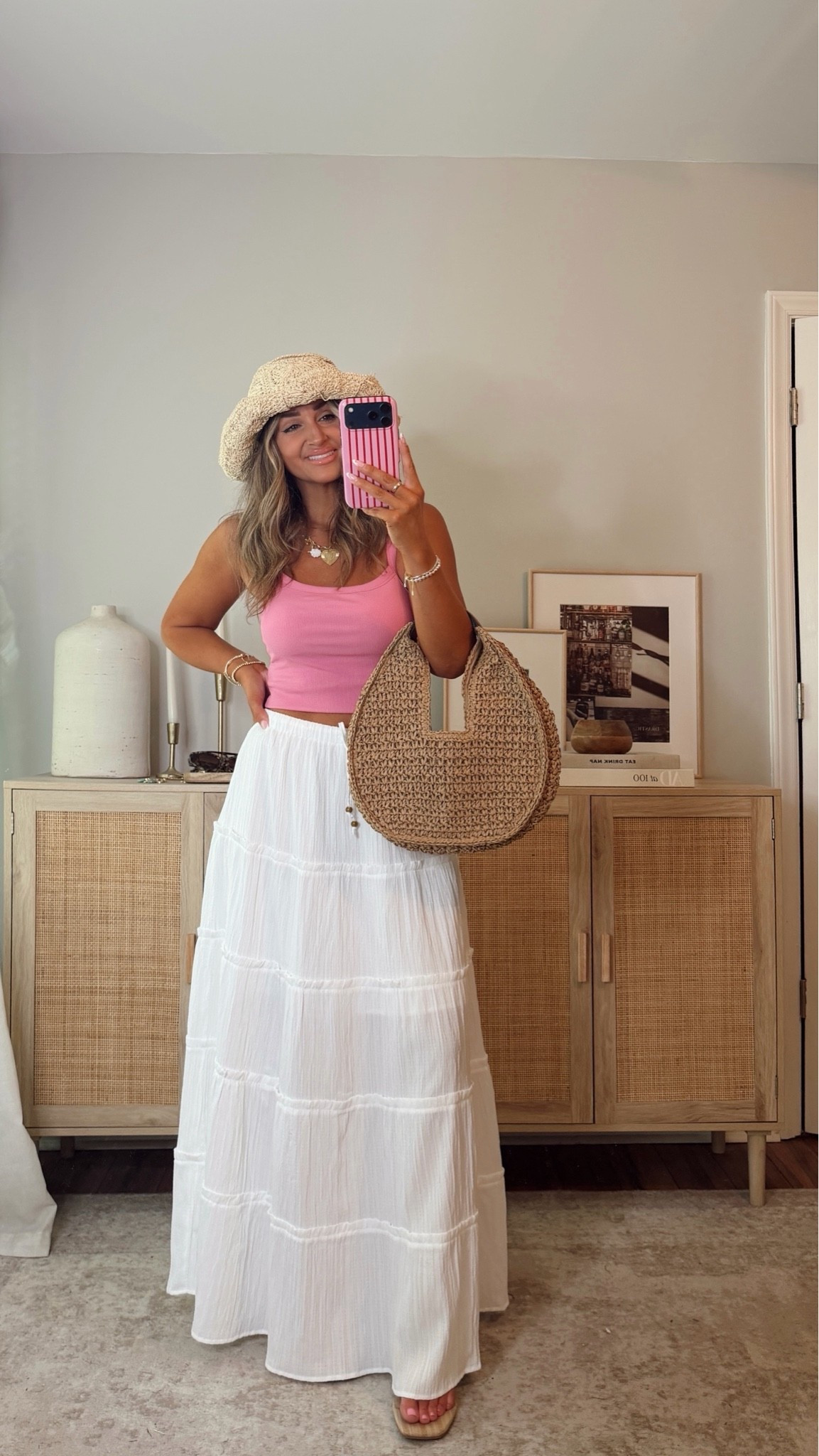 vacation beach outfit 🌸🐚 35% off anything vici with code LEANN35 i’m in a size S top, M skirt. summer outfit, beach outfit, white maxi skirt, amazon fashion, vici @VICI

#LTKootd